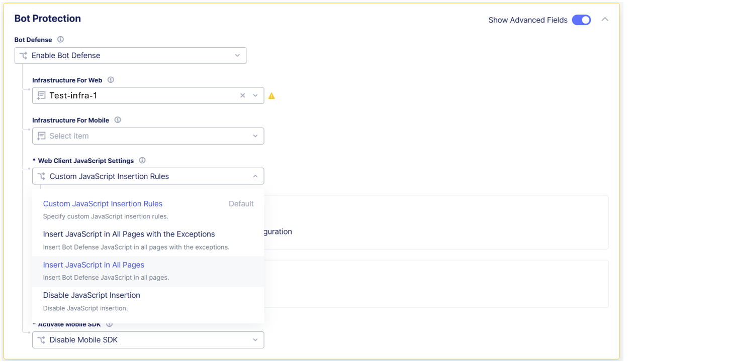 Figure: Insert JavaScript