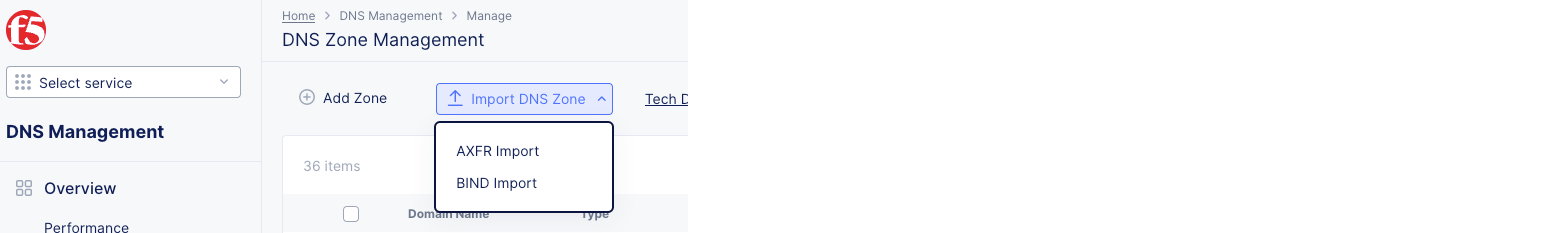 Figure: DNS Zone Management