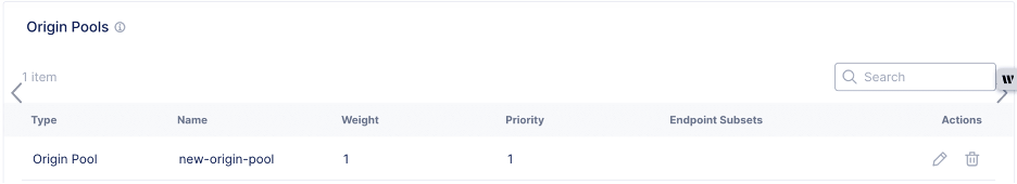 Figure: Remove Origin Pool for Legacy Site